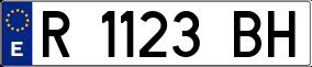 Trailer License Plate